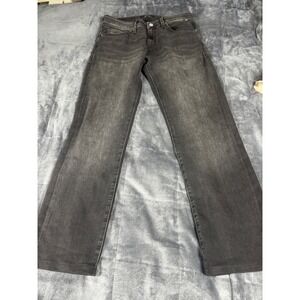 Mavi Marcus Slim Straight Leg Jeans Mens 31x32 Faded Black Denim R288139